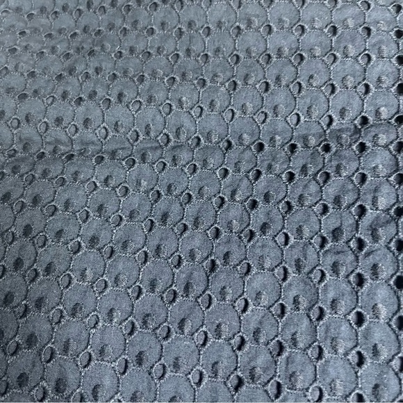 𝅺LOFT Zoe Ankle Navy Blue Eyelet Pants Size 4 - Picture 6 of 11